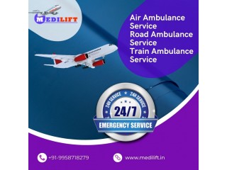 Utilize ICU Air Ambulance Service in Raipur by Medilift with Caution and Comfort