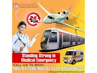 Use Panchmukhi Air Ambulance Service in Ranchi with Curative Medical Unit