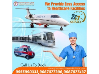 Take ALS Facilitated Panchmukhi Air Ambulance Service in Raipur