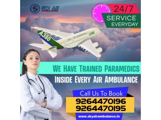 24x7 Life Support Medical Treatments through Sky Air Ambulance from Delhi