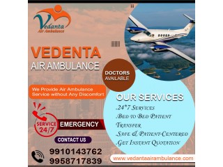 Choose the best-grade Ventilator Setup by Vedanta Air Ambulance Services in Ranchi