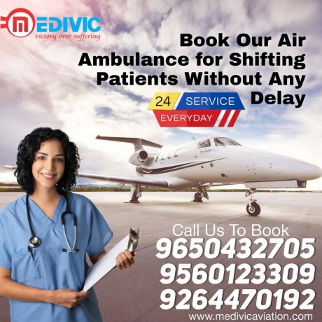 avail-high-class-medical-facility-air-ambulance-in-bangalore-by-medivic-big-0