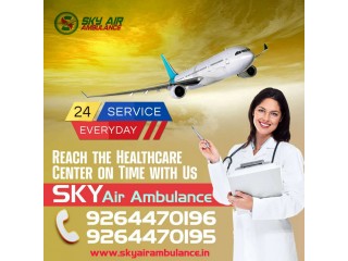 Sky Air Ambulance from Ranchi to Delhi | Fully Functional Life Support System