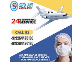 Sky Air Ambulance from Dibrugarh to Delhi| Quick Transport of Patients