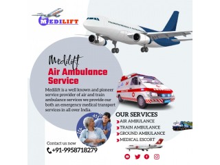 Immediate Patients Shifting & Rescue Air Ambulance Service in Gorakhpur by Medilift