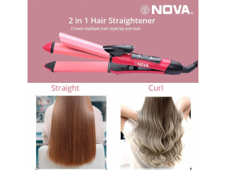 Hair Straightener and Curler, Well Mart, 03208727951