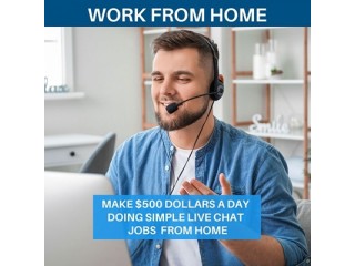 Earn Up To 500 Dollars A Day - Work From Home As A Live Chat Agent